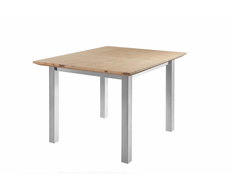 Tisch mit eckigen Beinen